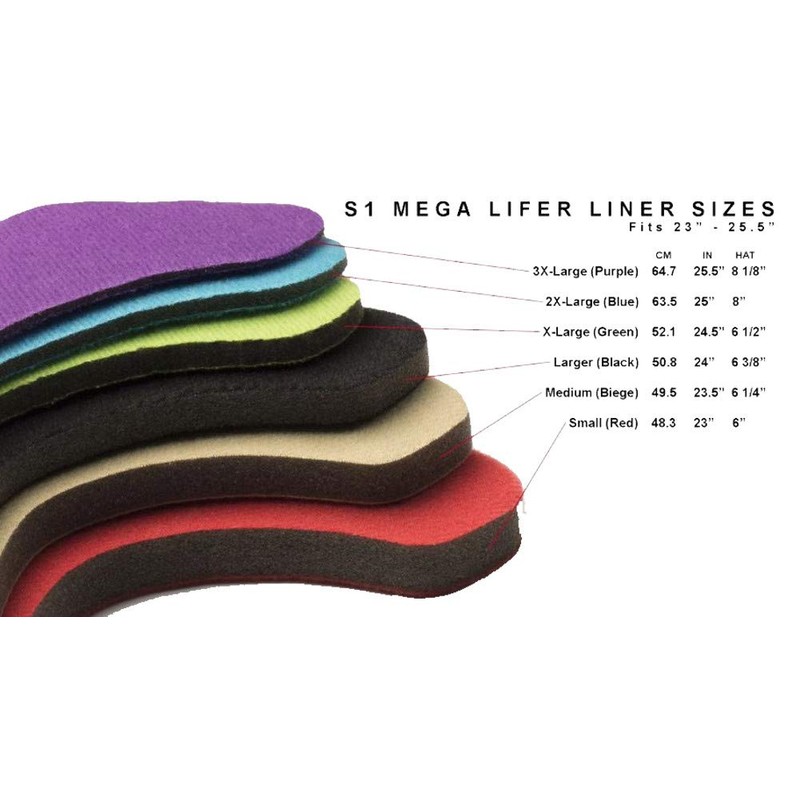 S1 Lifer Helmet Sizing Liner Large (Black)