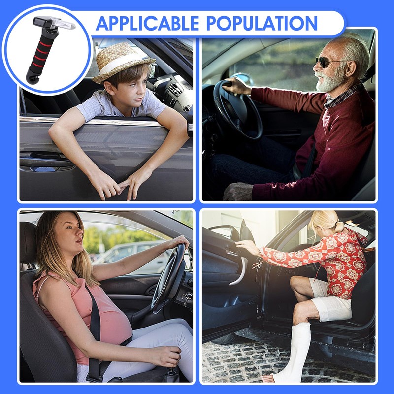 Car Door Handle for Disabled,ICEBLUEOR Portable Car Cane Grab Bar