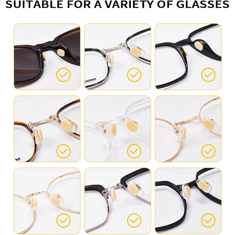 Soft Foam Eyeglasses Nose Pads Self Adhesive Non Slip Nose