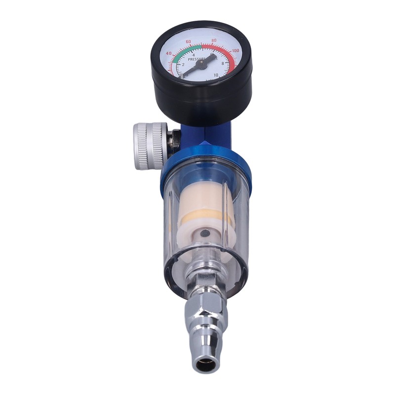 Spray Gun Air Regulator Aluminum Alloy Plastic In Line Water