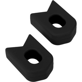 4 Protectores Manivela Bicicleta - Gel Sílice Antigolpes para Bielas MTB Carretera - Colores Negro Azul Rojo - Fácil Instalación y Ligero