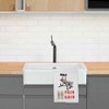 Azeeda 'Elevated Strength with Dumbbells' White Cotton Tea Towel/Dish Cloth