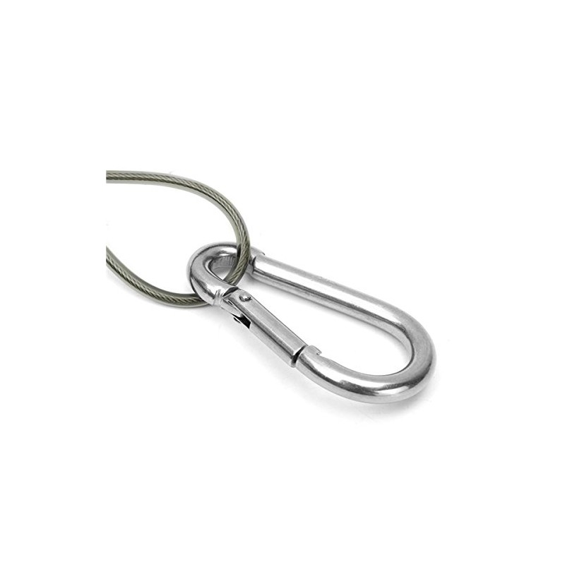 C-FUNN 5Pcs 26cm Steel Plier Coil Tether Lanyard Secure Grip