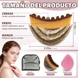 Linfático Contorno Facial Cepillo Y Exfoliante Cepillos