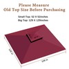 SCOCANOPY Replacement roof Compatible with Target Madaga Gazebo Model L-GZ136PST,(Burgundy)