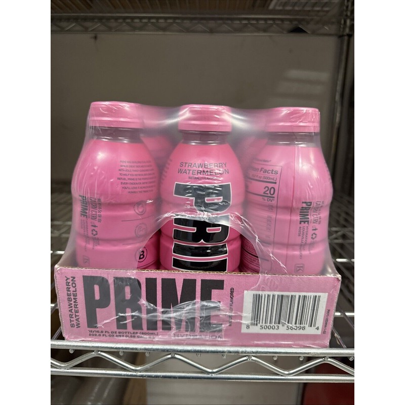 PRIME HYDRATION Drink (16.9oz) Sealed Case - Strawberry Watermelon