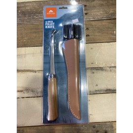 Knife ozark trail 6-inch fillet knife with sheath and knife sharpener