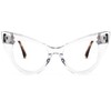 Zeelool Retro Cat Eye Blue Light Blocking Glasses ZJGA747707-01B Crystal