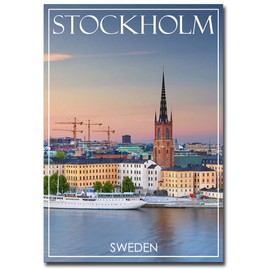 Stockholm, Sweden Travel Refrigerator Magnet Size 2.5" x 3.5"