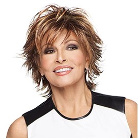 Raquel Welch Trend Setter Mid-Length Shag Wig by Hairuwear, Average Cap Size, SS14/88 Golden Wheat