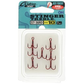 OWNER 11630 ST-36RD Triple Hook Stinger Triple Hook No. 10 Red