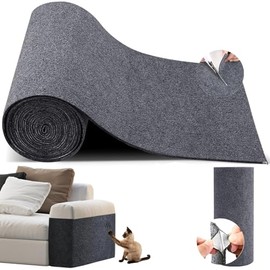 Tapete Rascador para Gatos, 30 * 100CM Rascadores para Gato, Recortable Cinta AntiarañAzos, Autoadhesivo, Protector de Sillones Gatos, Protector de Muebles para Sofá, Alfombra, Puertas (Gris Oscuro)