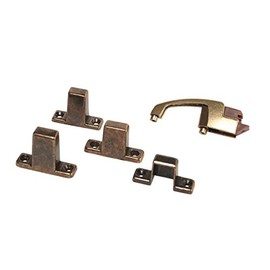 RV Designer H243, Positive Latch, Three Screw Mount, Includes Four Strikes, Cabinet Hardware