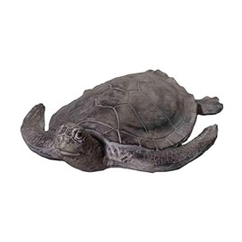 Galt International Detailed Realistic Sea Turtle Garden Statue 21.5" Outdoor Indoor Backyard Patio Porch Lawn Beach Decor Sculpture Resin Large