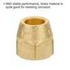 sourcing map Brass Flare Nut, 1/2" Flare Female Flared Tube