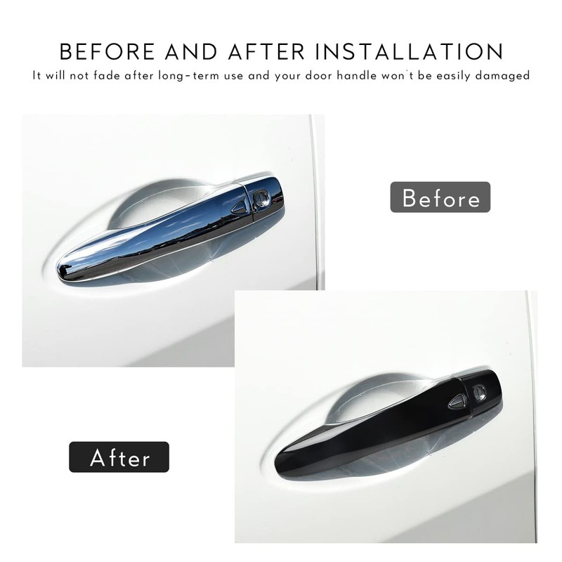 DLOVEG Car Door Handle Cover Compatible for 2015-2022 2023 2024
