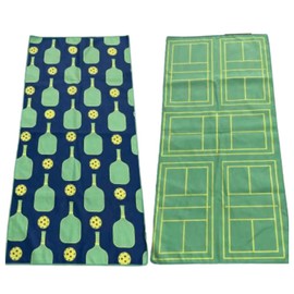 born to rally Pickleball Towel – 15x30 Dual-Sided Microfiber Sports Towel – Lightweight, Quick-Dry Athletic Gear for Court Use & Gifts (Pickleball Paddle)