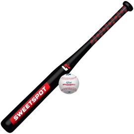 SweetSpot Backyard Homerun Kit | Complete Backyard Baseball Set | Includes Strikezone, 28" Plastic Big Barrel Bat, Plastic Balls, and Field Markers