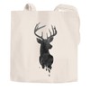 Autiga® Jute Bag Shopping Bag Deer Antlers Watercolour Deer Cotton