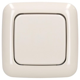 Komplett-Set BUSCH-JAEGER, Wechselschalter -cremeweiß- -Duro 2000-