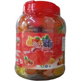 Tasty Juice Halal Vortex Jelly Pops Jelly Fruits TikTok Jelly Fruity Pops 32G x 55 Pcs Kids Birthday Parties Celebration 5 Assorted Flavours Strawberry, Grapes, Mango, Litchee, Pineapple