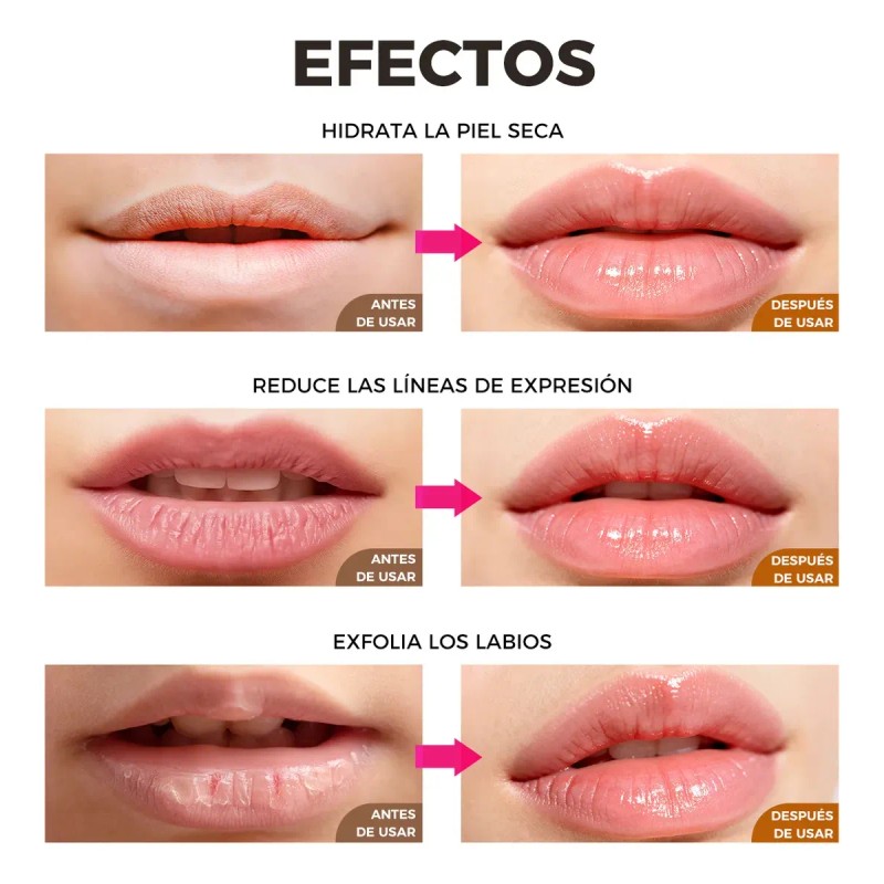 Mascarilla Labios Bálsamo Honey Reparadora Hidratante 5pz F