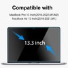 YongMai 2Pack 9H Hardness Tempered Glass Screen Protector for MacBook