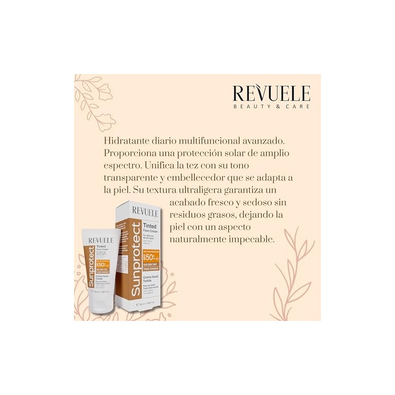 Revuele Sunprotect Crema Facial Con Color Dorado FPS50+ | 50