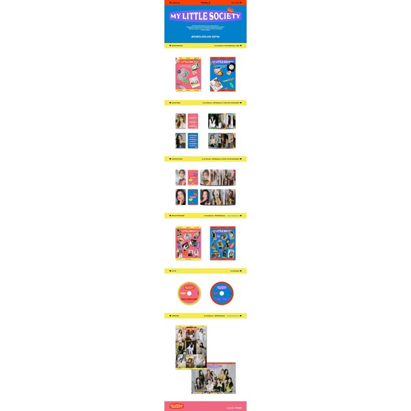 Fromis_9 My Little Society 3rd Mini Album 2 Version Set