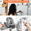 6 Pack Square Compressed Charcoal Pencils for Artists - Soft/Medium/Hard