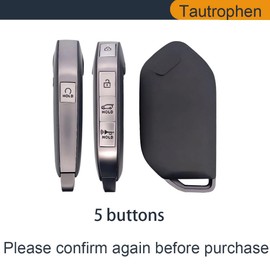 Tautrophen Key Fob Cover Compatible with Kia Telluride 2023 2024 2025 K4 k5 Gt Sorento Smart Key