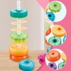 Mineup Spinning Stacking Toys, Rainbow Tower, Kids Stackable Spinning Toy,