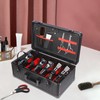 Barber Carrying Case, 2-Tier 18.5 x 7.5 x 10.2In Professional