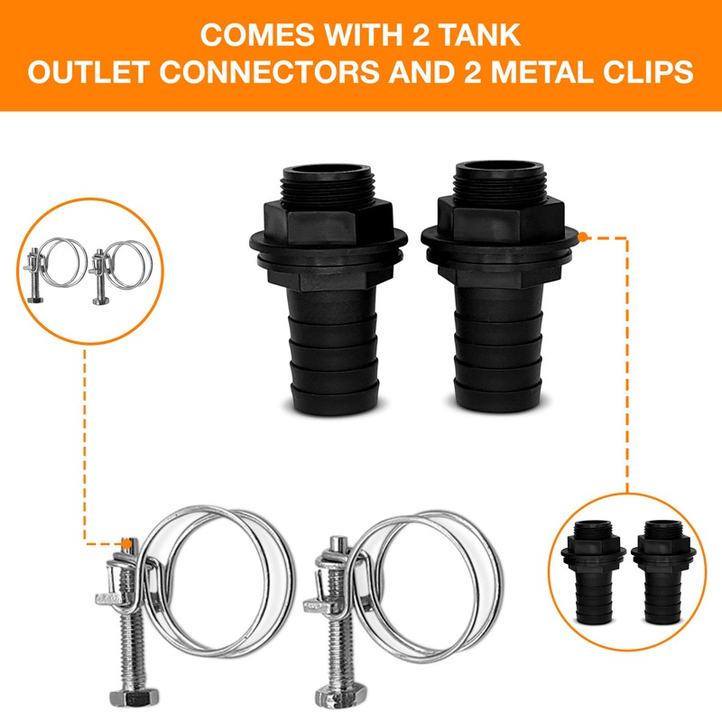 25mm 1 inch Water Butt Connector Kit – Heavy Duty