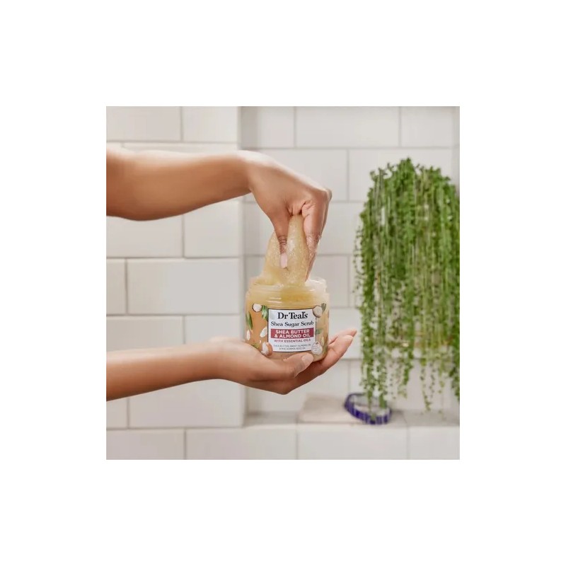 Dr Teal's Shea Sugar Body Scrub Almond Exfoliante Corporal