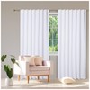 HOMIDATE White Curtain,84 inch Long White Curtains,Cotton Curtains Set of