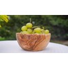 Lipper International 6011 Olive Wood Serving Bowl for Salads, Fruit,