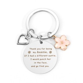 Auntie Gifts,Stocking Fillers,Gifts for Auntie,Christmas Presents for Auntie,Auntie Birthday Gifts,Aunt Gift,Auntie Keyring,Ideas Gift for Auntie from Niece Nephew,Mothers Day Gifts,Best Aunty Gifts