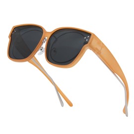 Long Keeper Polarised Over-Glasses Sunglasses, Oversized Fit Over Sunglasses for Women Men Wrap Around Sunglasses UV Protection for Driving Cycling