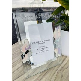 65th Birthday Gift Photo Frame (Port) Large 5" x 7" Sweet Pea