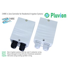 Pluvion 2·Wire Irrigation: Easily Add Multiple Sprinkler Zones or Repair a System Using Existing Wiring. Enables 2-Conductor Wiring for Residential Irrigation Systems.