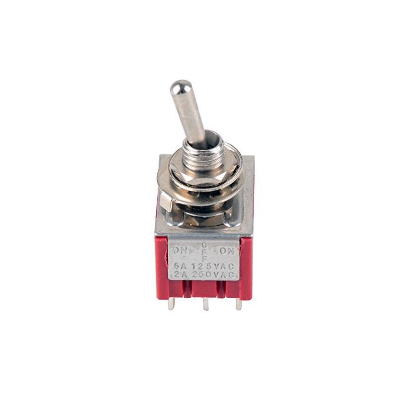 Switch Red 9 Pin ON-Off-ON 3 Position Mini Switch AC