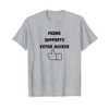Pedro Supports Voter Access T-Shirt, gray