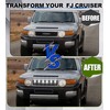 LED Grill Lights for 2007-2022 Toyota FJ Cruiser Accessories Raptor