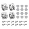 LT Easiyl 4set 3-Way Corner Bracket Cube 30x30x30mm 3-Way Aluminum