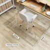 Koonmi Tempered Glass Chair Mat for Hardwood Floors & Carpets,