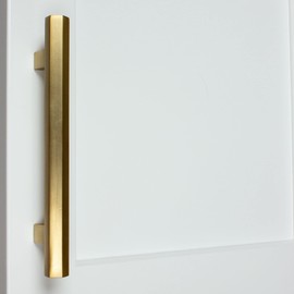 GlideRite Hardware GR-4791-128-SG-10 GlideRite 5-Inch Screw Spacing Solid Hexagon Bar Pull Cabinet Hardware Handle 10 Pack