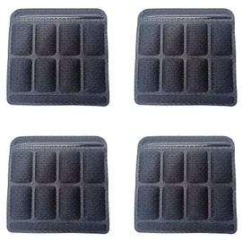 Helmet Chin Straps Jaw Pads Chin Pad Soft Foam Sponge Pad Strap Padding Replacement Lining Cushion Mat Liner Universal Fit for Cycling Bike Motorcycle Bicycle Riding (Black 4PCS)