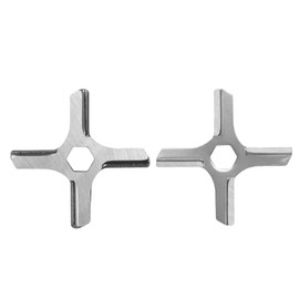 2 Pack Meat Grinder Blade Stainless Steel Meat Grinder Knife Cutter Replacement for Krups
