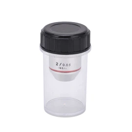 Microscope Objective Lens 2x Achromatic Objective Lens Low Magnification RMS Thread 20.2mm for Biological Microscope